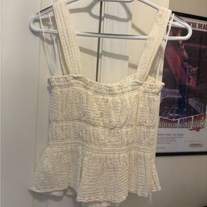 Steve Madden Cream Textured Camisole Top